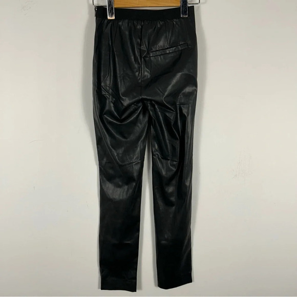 French connection faux leather pants leggings 0 - Picture 3 of 10